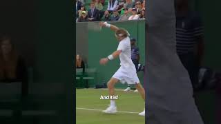 Andrey Rublev hits himself several times with tennis racket  shorts [upl. by Bunder]