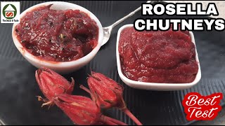 Rosella chutney  How to make Rosella chutney  Rosella flower chutney [upl. by Nolyk]