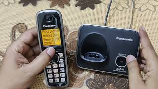 Panasonic Single Line Digital Cordless Telephone Model  KXTG3711SX Black  All Setting explained [upl. by Dela786]