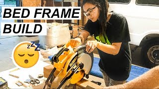 Building A Van Home 🔨🚐 Bed Frame Build amp Finishing the Subfloor  Hobo Ahle [upl. by Vallonia]