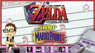 Shop from The Legend of Zelda Ocarina of Time on Mario Paint [upl. by Adav375]