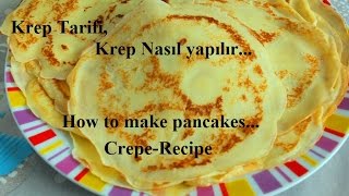 Krep tarifi nasıl yapılır crepe recipe  Yemek Tarifleri [upl. by Bridwell]