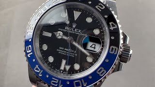 Rolex GMTMaster II quotBatmanquot Jubilee Bracelet 126710BLNR Rolex Watch Review [upl. by Wahkuna]