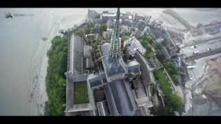 Prestation image drone  Mont St Michel  FTV Sport [upl. by Nabru]