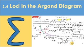 24 Loci in the Argand Diagram CORE 1  Chapter 2 Argand diagrams [upl. by Gregorius]