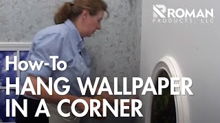 How to Hang Wallpaper in a Corner [upl. by Faro]