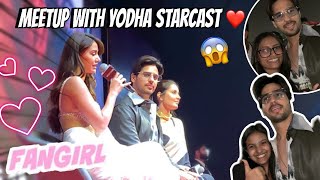 Fan Meet❤️ Yodha starcast  finally sidharthmalhotra  Arushi Rautela [upl. by Kong]