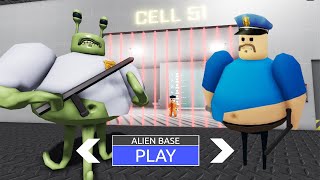 NEW UPDATE  ALIEN BASE BARRYS PRISON RUN  WALKTHROUGH GAMEPLAY ROBLOX obby roblox [upl. by Groark888]