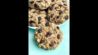 Thick and Chewy Oatmeal Raisin Cookies quick and easy [upl. by Eedak]