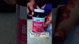 biotin tablets hairgrowth fornail and skin strong hair [upl. by Demmahom]