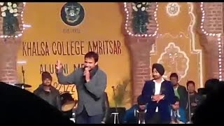 quotAmrinder Gillquot At Khalsa College Amritsar Sharing His College Days memories Ashke Movie Bhangra [upl. by Chiarra822]