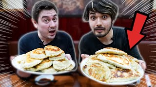 I Tried Japans Most EXTREME Dumpling Challenge ft AbroadinJapan  10000 CALORIES [upl. by Philipps33]