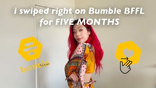 i swiped right 👉🏼 Bumble BFF for 5 months FIVE tips I learnt about making new friends [upl. by Tinya]