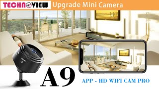 Technoview Spy Mini Wifi Camera A9 Updated Camera Hidden Wireless Hd Wifi Cam Pro App [upl. by Thapa]