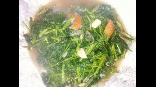 Masakan Indonesia l Cara Membuat Tumis Kangkung l How to Make Sauteed Kale [upl. by Polak]