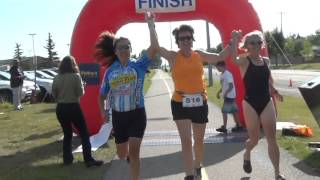 Strathmore Womens Triathlon  2012 race day video Part 2 [upl. by Boeschen421]