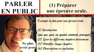 Parler en public sans trac  Préparer l’épreuve orale  1 [upl. by Placido]