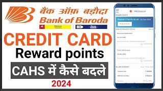 Bank Of Baroda Credit Card Reward Point Redeem  bank of baroda credit card reward points redemption [upl. by Ennaeilsel]