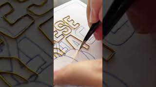 Daily Practice of Cloisonné Enamelingcraft handmade art relax diy diycrafts FORYOU FYP usa [upl. by Bomke324]