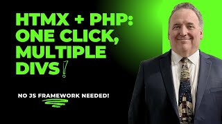 PHP amp HTMX Tutorial MultiDiv Updates with One Click  Simpler Than Vue React or Angular [upl. by Lebanna]