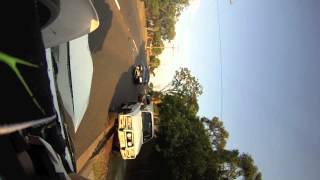 Motorcycle rear ended Motorcycle accident [upl. by Westley]