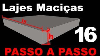 Cálculo de Lajes Maciças Tabela de Marcus  Parte 1 [upl. by Nyahs]