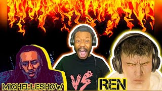 MichelleShows Epic Response to Rens Diss Track  MustWatch  REACTION [upl. by Llenal806]