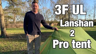 3F UL Lanshan 2 Pro Tent 2020 Model [upl. by Annasus]