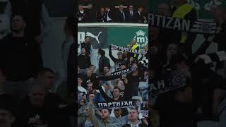 Partizan fans and Predrag Mijatovic serbia shorts footballpassion [upl. by Edmead852]