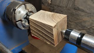 wood turning  how to make wooden glass by wood turning step by step [upl. by Ijies]