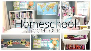 HOMESCHOOL ROOM TOUR amp ORGANIZATION 2019  HOW TO ORGANIZE YOUR HOMESCHOOL ROOM  IKEA ORGANIZATION [upl. by Carvey722]