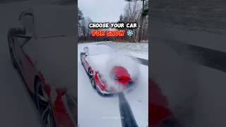 Choose your car for Snow ❄️ shorts car automobile snow [upl. by Adiraf]