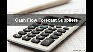 Cash flow forecast suppliers Made easy with a template [upl. by Wulfe]