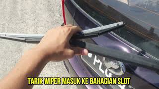 Cara Pasang Wiper Belakang Kereta MyviAlzaViva Dengan Mudah [upl. by Anirres245]