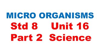 MICRO ORGANISMS Part2 Std 8 Unit16 Science TN Text Book Explained In Tamil UPSC TNPSC English Medium [upl. by Eledoya]