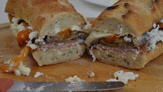 Panino with Prosciutto and Burrata Cheese [upl. by Ylicec]