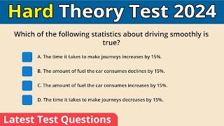 Hardest Theory Test Questions  Theory Test 2024 UK [upl. by Nnylrebma]