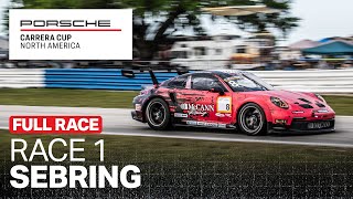 Porsche Carrera Cup North America 2024  Race One  Sebring International Raceway [upl. by Gwyn]