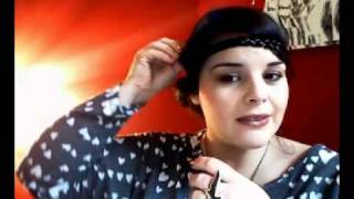 réaliser une coiffure année 30 avec un headband [upl. by Bamford]