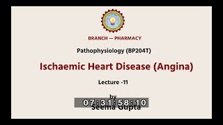 Pathophysiology  Ischaemic Heart Disease Angina AKTU Digital Education [upl. by Annaeiluj]