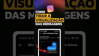 Como TIRAR a VISUALIZAÇÃO da DM do INSTAGRAM  Desativar Confirmação de Leitura [upl. by Elleryt]