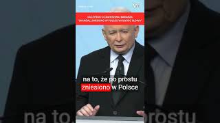 Kaczyński grzmi po zawieszeniu Babiarza w TVP quotSkandalquot [upl. by Neelrahc]