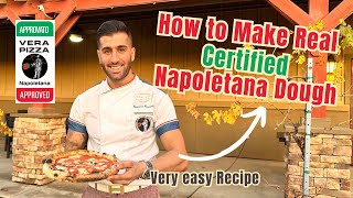 How to make Authentic Neapolitan Pizza DOUGH [upl. by Orgell]