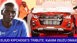 FINALLY Eliud Kipchoges Tribute A Ksh5 Million Isuzu DMax Car Named After Kenyan Marathoner [upl. by Zerep968]