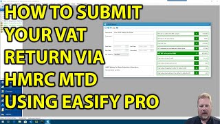 How to submit your VAT return via HMRC Making Tax Digital MTD using Easify Pro [upl. by Aihsatan]