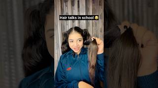 Who can relate😂hairs schoollifecomedy youtubeshorts funny schoollife pop shortsfeed shorts [upl. by Etteragram544]