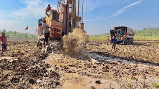 Borewell Drilling  260 Feet Reboring 5 Hp Motor  Coconut borewell water checking video  borewell [upl. by Ocnarf]