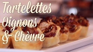 Mini Tartelettes Chèvre amp Oignons Caramélisés  Claras Kitchenette  Episode 51 [upl. by Lleuqar751]