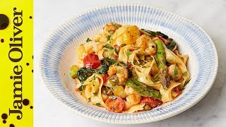 JAMIES SPECIALS  Spring Langoustine Tagliatelle  Jamie’s Italian [upl. by Krystyna]