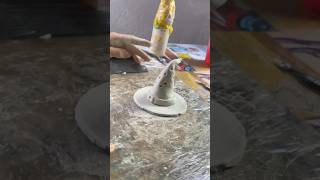 Incensário chapéu de bruxa com cerâmica fria façavocêmesmo diy ceramicafria [upl. by Navonod]